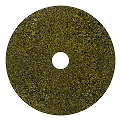 Americo Black Diamond 1500 Grit Diamond Pad, 20" Diameter, Black/Yellow, 2/Carton (442320)