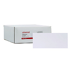 Universal Business Envelope, #9, Square Flap, Gummed Closure, 3.88 x 8.88, White, 500/Box (UNV35209)