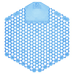 Fresh Products Wave 3D Urinal Deodorizer Screen, Cotton Blossom Scent, Blue, 10/Box, 6 Boxes/Carton (3WDS60CBLCT)
