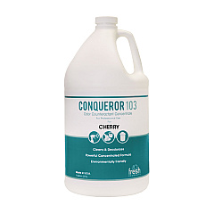 Fresh Products Conqueror 103 Odor Counteractant Concentrate, Cherry, 1 gal Bottle, 4/Carton (1WBCHCT)