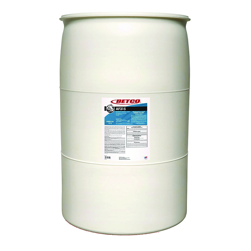 Betco AF315 Disinfectant Cleaner, Citrus Floral Scent, 55 gal Drum (3155500)