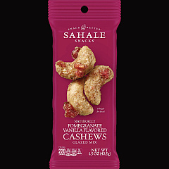 Sahale Snacks Pomegranate Vanilla Glazed Mix Cashews, 1.5 oz Bag, 18/Carton (00328)