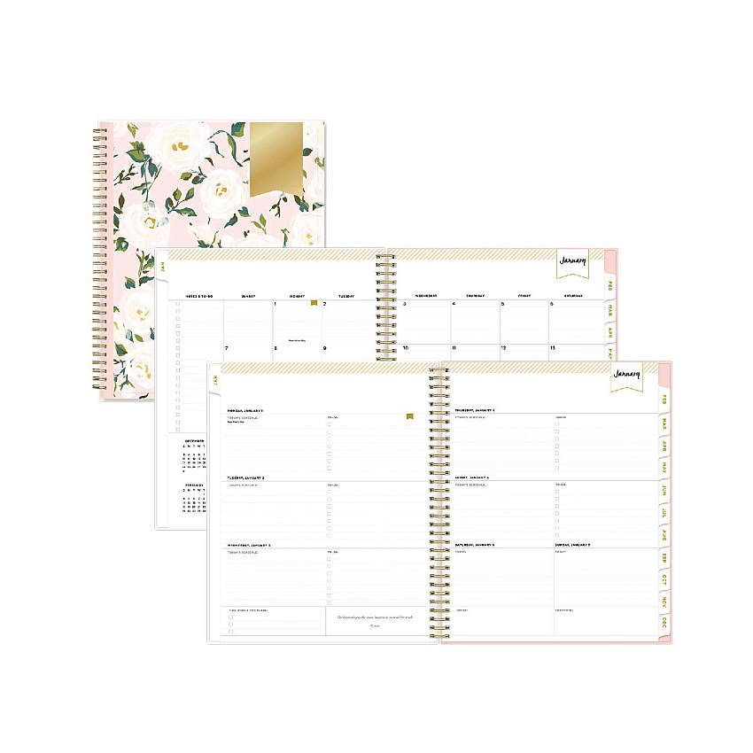 Blue Sky Day Designer Coming Up Roses Create-Your-Own Cover Weekly/Monthly Planner, 11 x 8.5, 12-Month (Jan to Dec): 2023 (140092)