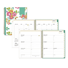 Blue Sky Day Designer Peyton Create-Your-Own Cover Weekly/Monthly Planner, Floral Artwork, 11 x 8.5, White, 12-Month (Jan-Dec): 2023 (103618)
