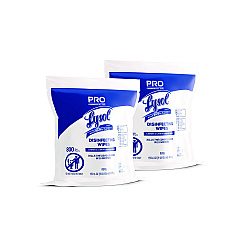 LYSOL Brand Professional Disinfecting Wipe Bucket Refill, 6 x 8, Lemon and Lime Blossom, 800 Wipes/Bag, 2 Refill Bags/Carton (99857CT)