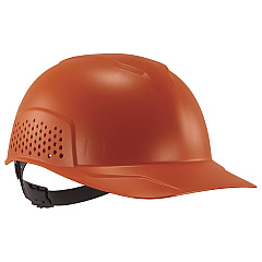 ergodyne Skullerz 8951 Vented Hard Shell Bump Cap, Short Brim, Orange (23983)