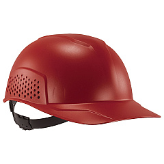 ergodyne Skullerz 8951 Vented Hard Shell Bump Cap, Short Brim, Red (23984)