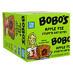 Bobo's Stuff'D Apple Pie Oat Bites, 1.3 oz Bar, 25/Box (BBO00215)