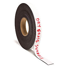 U Brands Dry Erase Magnetic Tape Roll, 1" x 50 ft, White, 1/Roll (FM2018)