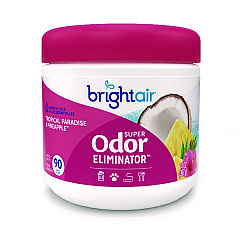 Bright Air Super Odor Eliminator, Tropical Paradise and Pineapple, 14 oz Jar (901076)