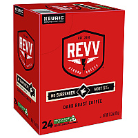 revv NO SURRENDER K-Cup, Dark Roast, K-Cup, 24/Box (6873)