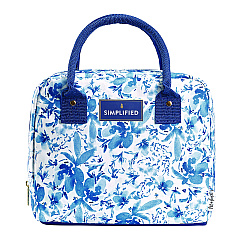 fit + fresh Simplified Lunch Bag, 9 x 6 x 10, Blue Floral (7039SIM3166)