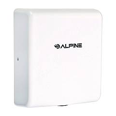 Alpine Willow Commercial 120V Automatic Hand Dryer, 3.93 x 11.25 x 12.63, Stainless Steel, White (ALP40510WHI)