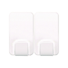 Command X-large Utility Hooks, Plastic, White, 15 lb Capacity, 2 Hooks and 8 Strips/Pack (170112ES)