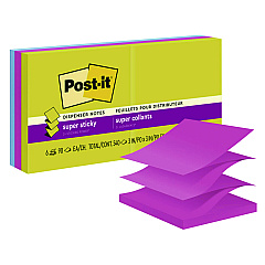 Post-it Pop-Up Notes Summer Joy Collection Colors, 3" x 3", Assorted Colors, 90 Sheets/Pad, 6 Pads/Pack (R3306SSJOY)