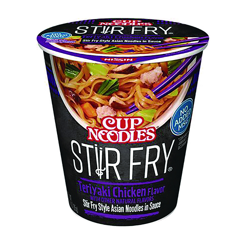 Nissin Cup Noodles Stir Fry, Teriyaki Chicken, 3 oz Cup, 6/Carton (NIS42405)