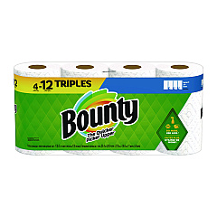 Bounty Select-a-Size Kitchen Roll Paper Towels, 2-Ply, 11 x 5.9, White, 135 Sheets/Roll, 4 Rolls/Pack (06134)