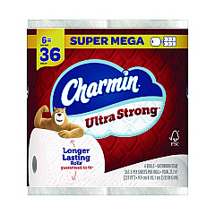 Charmin Ultra Strong Bathroom Tissue, Septic Safe, 2-Ply, White, 363 Sheets/Roll, 6 Rolls/Pack (1569872695)