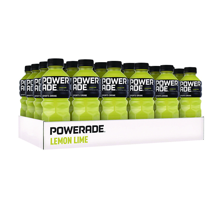 Powerade Sports Drink, Lemon Lime, 20 oz Bottle, 24/Pack (049000003697)