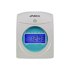 uPunch Digital Auto-Align Punch Time Clock Bundle, White (SB1200)