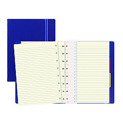Filofax Notebook, 1-Subject, Narrow Rule, Bright Blue Cover, (112) 8.25 x 5.81 Sheets (B115009U)