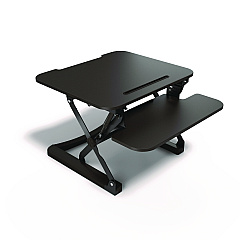 Union & Scale FlexFit Manual Adjustable Desk Converter, 26.7 x 30.8 x 5.9 to 19.6, Black (44901)