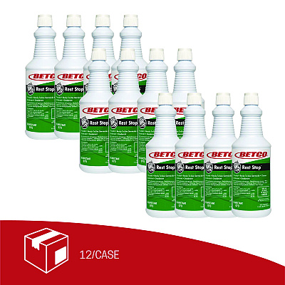 Betco Rest Stop Restroom Disinfectant, Floral Fresh Scent, 32 oz Bottle, 12/Carton (0701200)