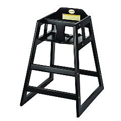 Alpine Wooden Stackable High Chair, Supports Up to 50 lb, 29.02" h, Espresso (ALP41201ESP)