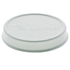 Pactiv EarthChoice PFAS-Free Compostable Soup Cup Lid, For 8-16 oz Soup Cups, 4" Diameter, White, Sugarcane, 500/Carton (LMC81216ECBB)