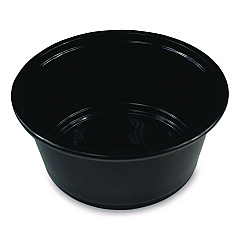 Boardwalk Souffle/Portion Cups, 3.25 oz, Polypropylene, Black, 2,500/Carton (BWKPRTN325BL)