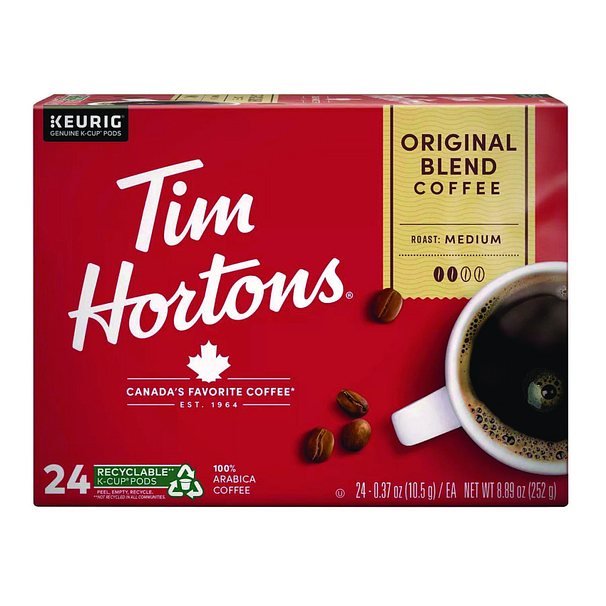 Tim Hortons K-Cup Pods Original Blend, 24/Box (1281)
