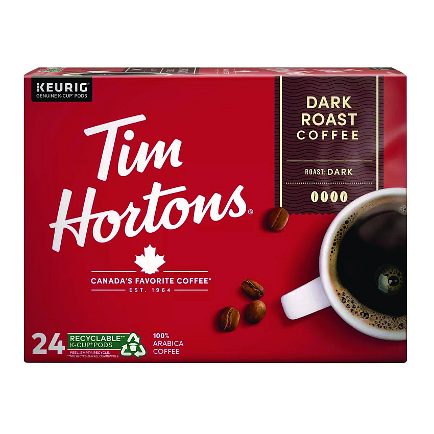 Tim Hortons K-Cup Pods Dark Roast, 24/Box (1279)