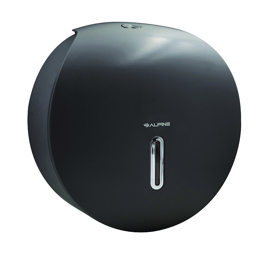 Alpine Plastic Single Roll Jumbo Toilet Paper Dispenser, 5.3 x 11.5 x 11.7, Gray (ALP450GRY)