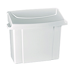 Alpine Durable Plastic Surface Mount Sanitary Napkin Receptacle, White (ALP451WHI)
