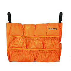 Alpine 12-Pocket Trash Can Caddy Bag, 12 Compartments, Orange (ALP47771)