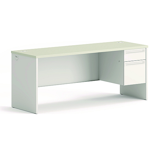 HON 38000 Series Single Pedestal Credenza, 72w x 24d x 29.5h, Right, Silver/Gray (38856RB9Q)