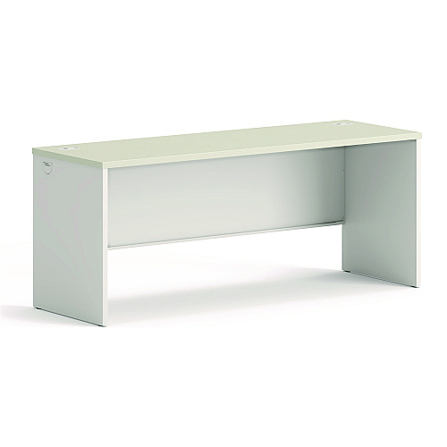 HON 38000 Series Desk Shell, 72" x 24" x 30", Light Gray/Silver (38925B9Q)