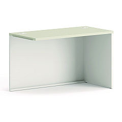 HON 38000 Series Return Shell, 31.75w x 53.19d x 3.75h,Silver Mesh/Light Gray, Right (38943RB9Q)