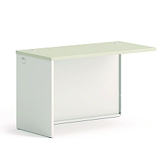 HON 38000 Series Return Shell, 31.75w x 53.19d x 3.75h, Silver Mesh/Light Gray,Left (38944LB9Q)