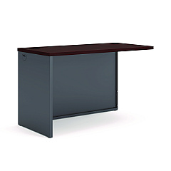 HON 38000 Series Return Shell, Left, 48w x 24d x 29-1/2h, Mahogany/Charcoal (38944LNS)