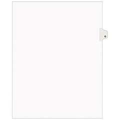 Preprinted Legal Exhibit Side Tab Index Dividers, Avery Style, 26-Tab, G, 11 x 8.5, White, 25/Pack, (1407) (01407)