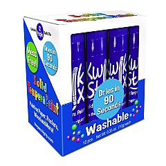 The Pencil Grip Kwik Stix Single Color Pack, 0.7" x 3.5", Purple, 12/Pack, 12 Packs/Carton (6005012)