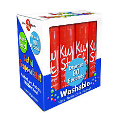 The Pencil Grip Kwik Stix Single Color Pack, 0.7" x 3.5", Orange, 12/Pack, 12 Packs/Carton (6008012)