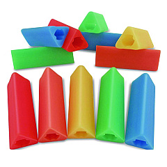 The Pencil Grip Triangle Grip, 1.75" Long, Assorted Colors, 600/Carton (162600)