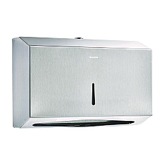 Alpine Horizontal C-Fold/Multi-Fold Paper Towel Dispenser, 7.08 x 3.93 x 10.82, Brushed Nickel (ALP481S)