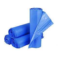 Inteplast Group High-Density Commercial Can Liners, 60 gal, 18 mic, 40" x 48", Blue, 200/Carton (BRS404818BL)