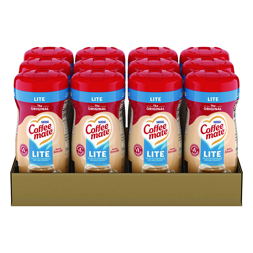 Coffee mate Powdered Original Lite Creamer, 11 oz. Canister, 12/Carton (74185CT)