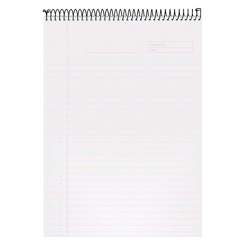 TOPS Color Notepads, Wide/Legal Rule, Orchid Cover, 70 White 8.5 x 11.75 Sheets (99710)