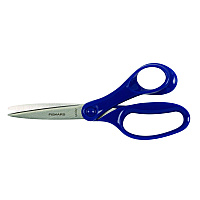 Fiskars Student Scissors, Pointed Tip, 7" Long, Offset Assorted Color Handle (1068911)