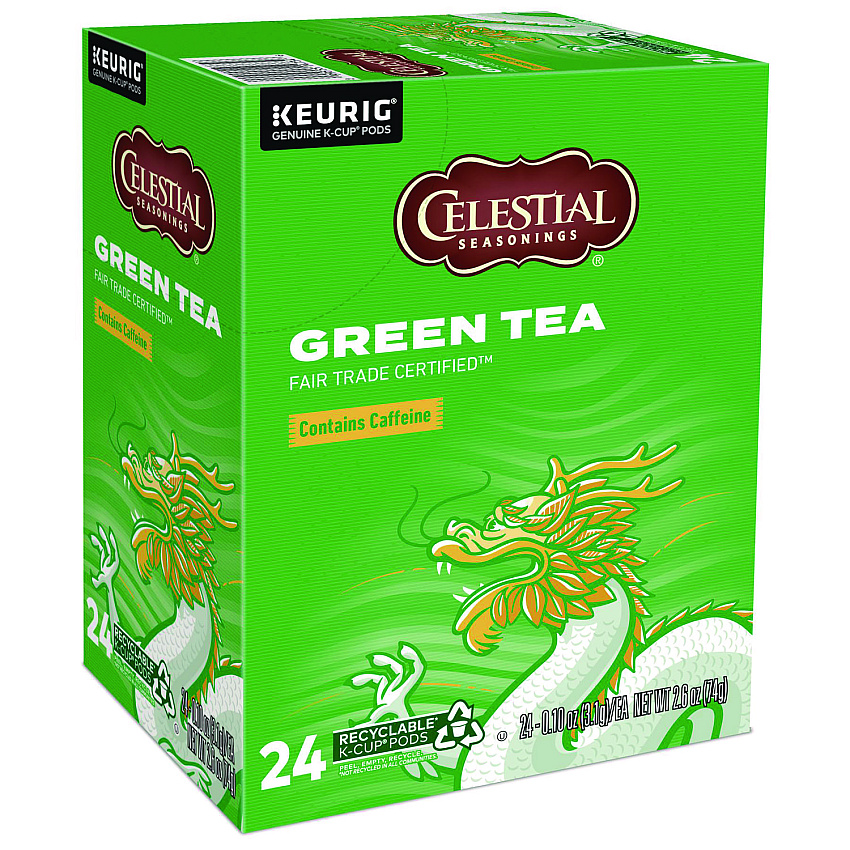 Celestial Seasonings Green Tea K-Cups, 24/Box (14734)